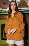 Cason Collared Oversized Top