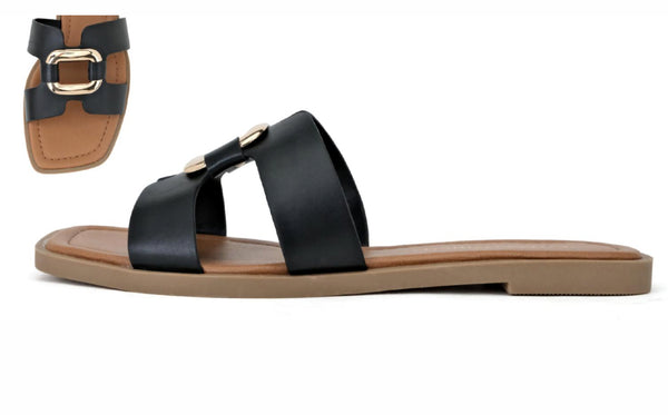 The Resort Sandals in Black