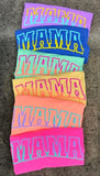 Two Toned Mama Puff Tee: Comfort Colors