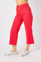 Red Hot Judy Blue Tummy Control Crop Jeans