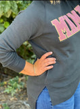 Mama Chenille Applique Sweatshirt