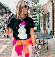 Disco Glitter Snowman