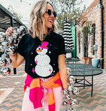 Disco Glitter Snowman