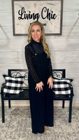 Vivian Velvet Mesh Checkered Top