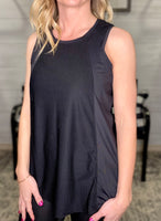 Collins Contrast Mesh Workout Tank